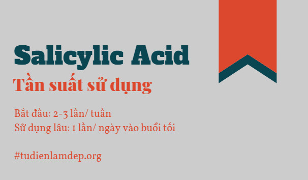 Tần suất sử dụng Salicylic Acid