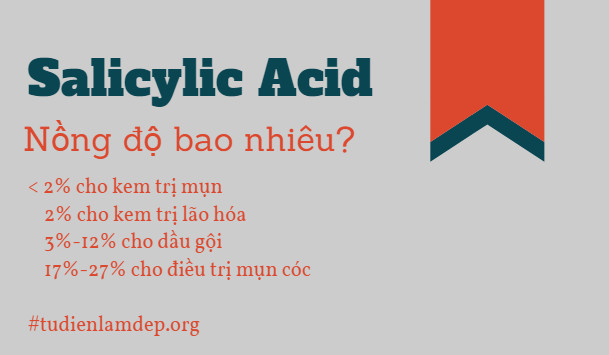 Nồng độ Salicylic Acid bao nhiêu là an toàn?
