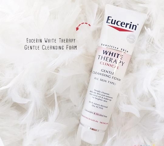 sữa rửa mặt eucerin white therapy cleansing foam