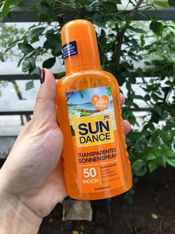 Kem chống nắng cho body Sundance Transparent Sonnen Spray dạng xịt