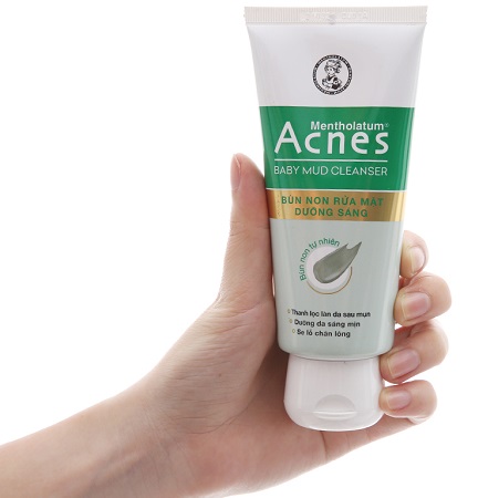 Acnes Baby Mud Cleanser – Bùn non rửa mặt dưỡng sáng, trị thâm da