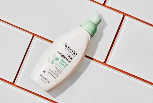 review sữa rửa mặt aveeno