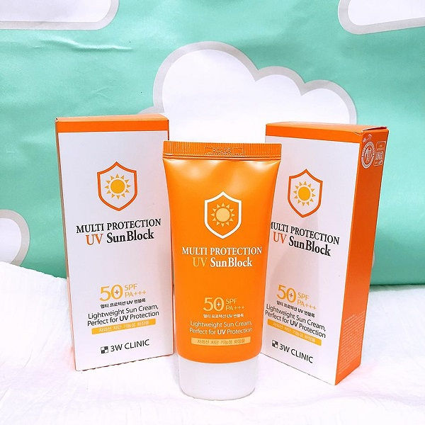 Review kem chống nắng 3W Clinic Multi Protection UV Sunblock