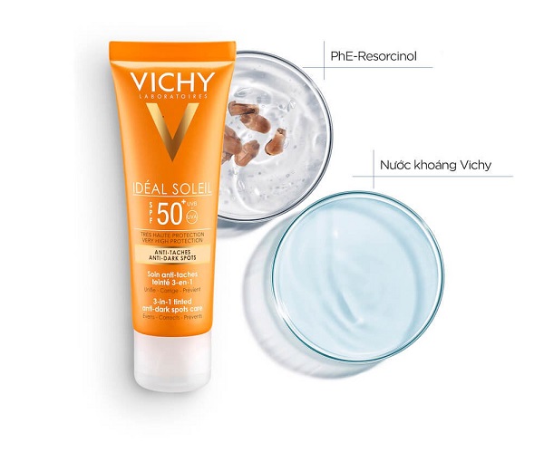 Kem chống nắng Vichy Ideal Soleil 3in1 Tinted Anti-Dark Spots Care