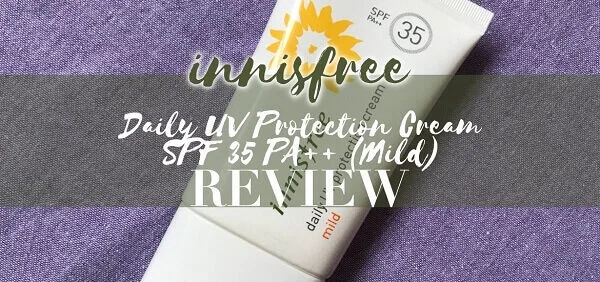 review kem chống nắng innisfree daily mild spf35