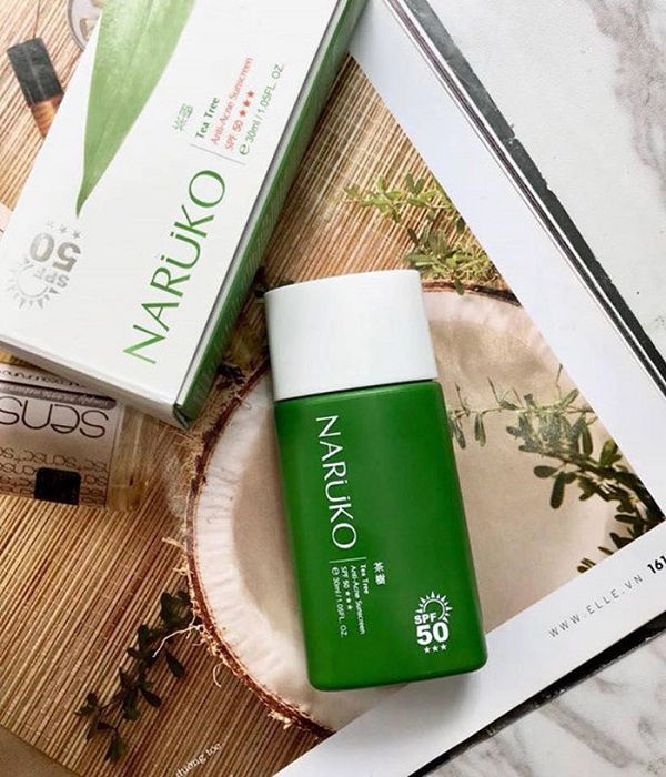 Review Kem chống nắng Naruko Tea Tree Anti-Acne Sunscreen SPF50 30 ml 