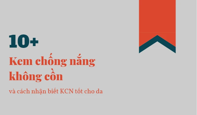 kem chống nắng không cồn