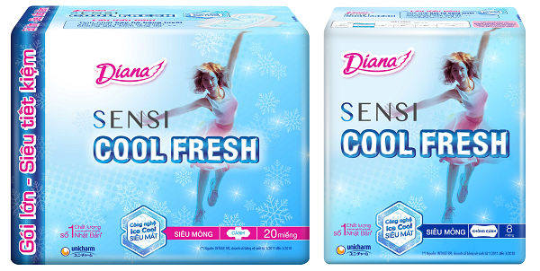 Băng vệ sinh mát lạnh Diana Sensi Cool Fresh