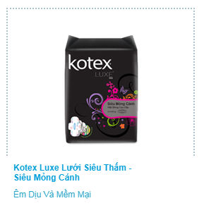Dòng Kotex Luxe