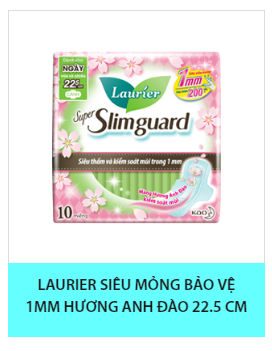 Laurier Super Slimguard siêu mỏng khử mùi