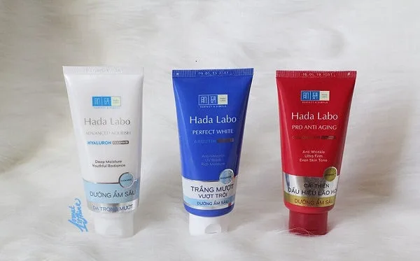 review sữa rửa mặt hada labo
