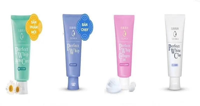 sữa rửa mặt shiseido senka perfect whip