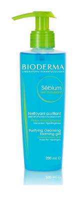 sữa rửa mặt cho da dầu mụn Bioderma Sebium Foaming Gel Facial Cleanser For Combination To Oily Skin
