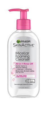 sữa rửa mặt cho da dầu Garnier SkinActive Micellar Foaming Face Wash