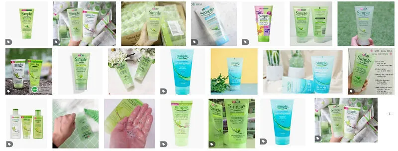 sữa rửa mặt simple