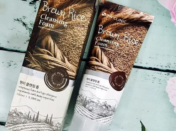 sữa rửa mặt gạo 3w clinic brown rice