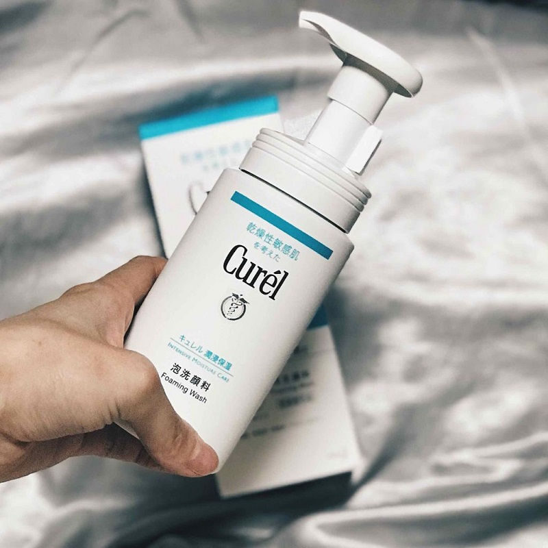 sữa rửa mặt curel foaming wash nhật bản review