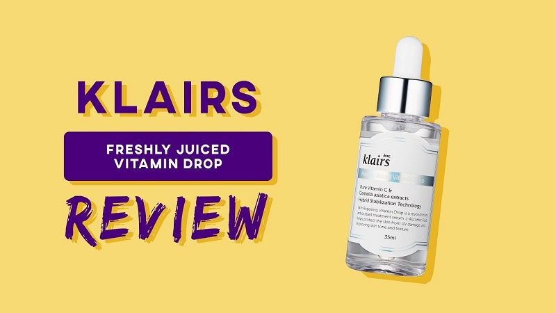 tinh chất làm sáng da, trị mụn thâm klairs freshly juiced vitamin c serum