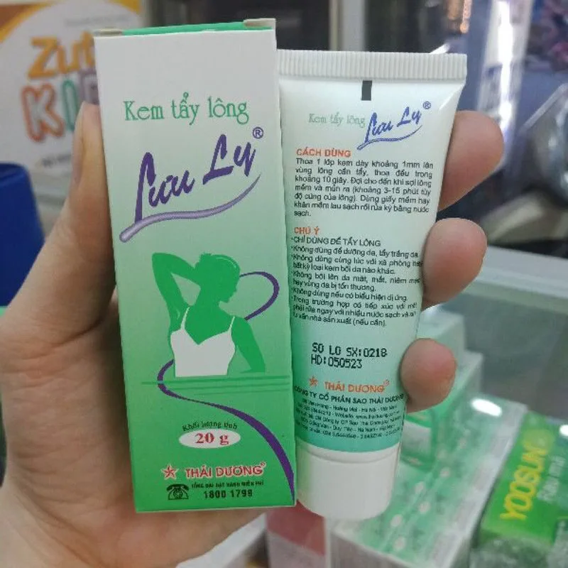 kem tẩy lông lưu ly review