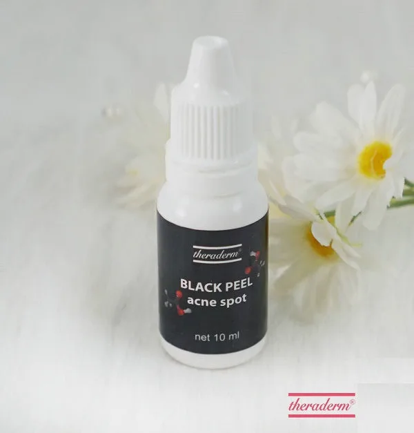 Review Serum chấm mụn Theraderm Black Peel Acne Spot