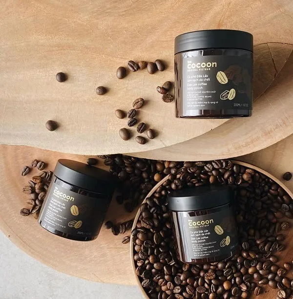 tẩy da chết cà phê cocoon đắk lắk