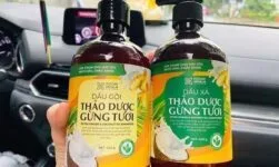dầu gội thảo dược gừng dừa cỏ cây hoa lá